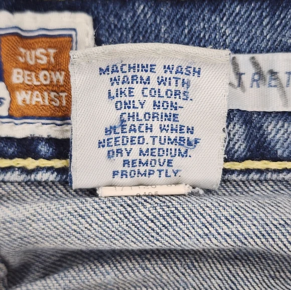 ​VTG Old Navy Y2K Lace Flare Jeans Bedazzled Idaho Star Size 8 Long Custom - Picture 12 of 12